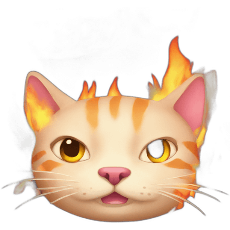 fire cat emoji