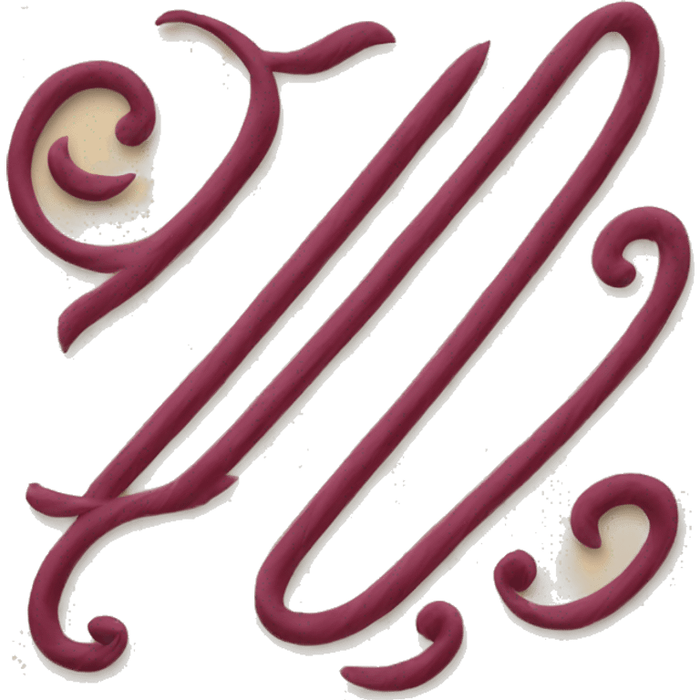 Burgundy Scroll emoji