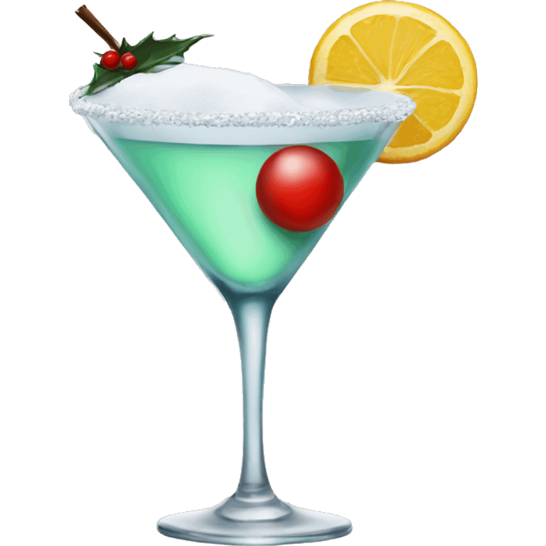 Snowman and martini emoji