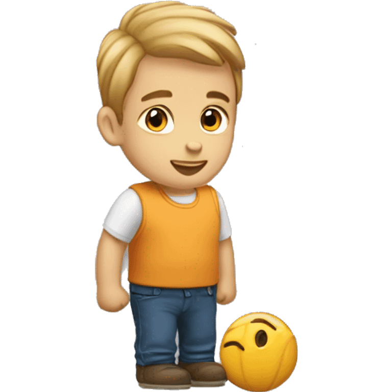 børn der løber væk fra gammel mand emoji