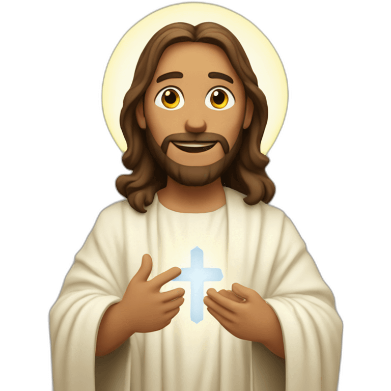 jesus spreading the faith emoji