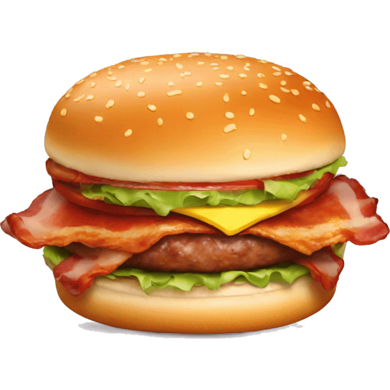 Bacon burger emoji