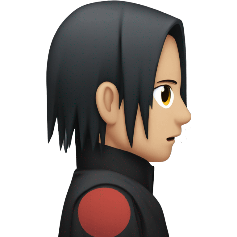 Itachi Uchiha giving a kiss emoji