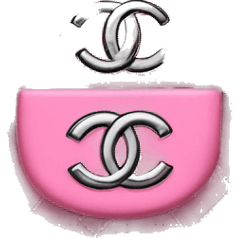 Chanel bag in pink with Silver Details  emoji