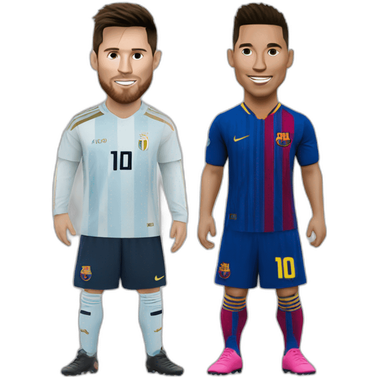 Messi et ronaldo emoji