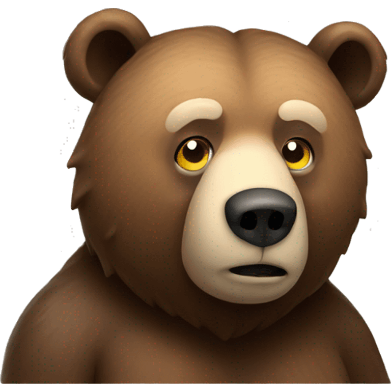 Bear pondering  emoji