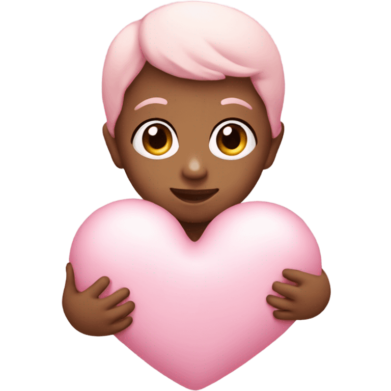 Baby pink heart emoji