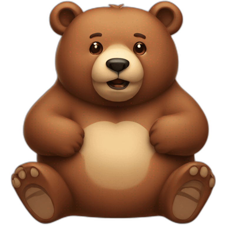 fat bear emoji