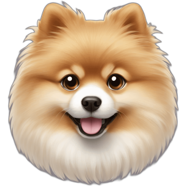 Floss the fluffy Pomeranian emoji