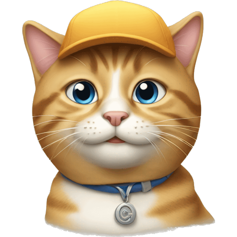 Cat with cap emoji