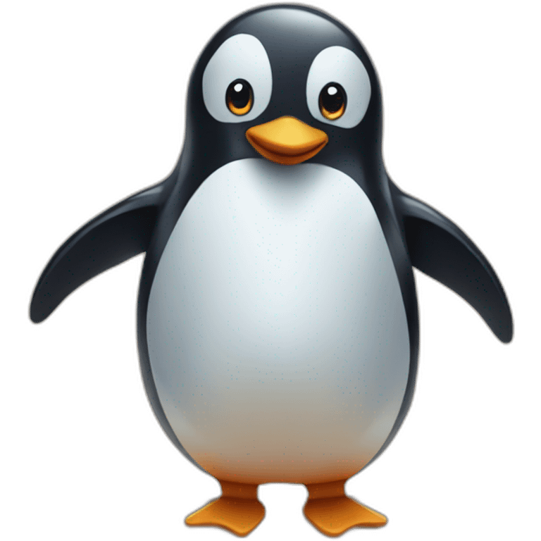 penguin at the beach emoji