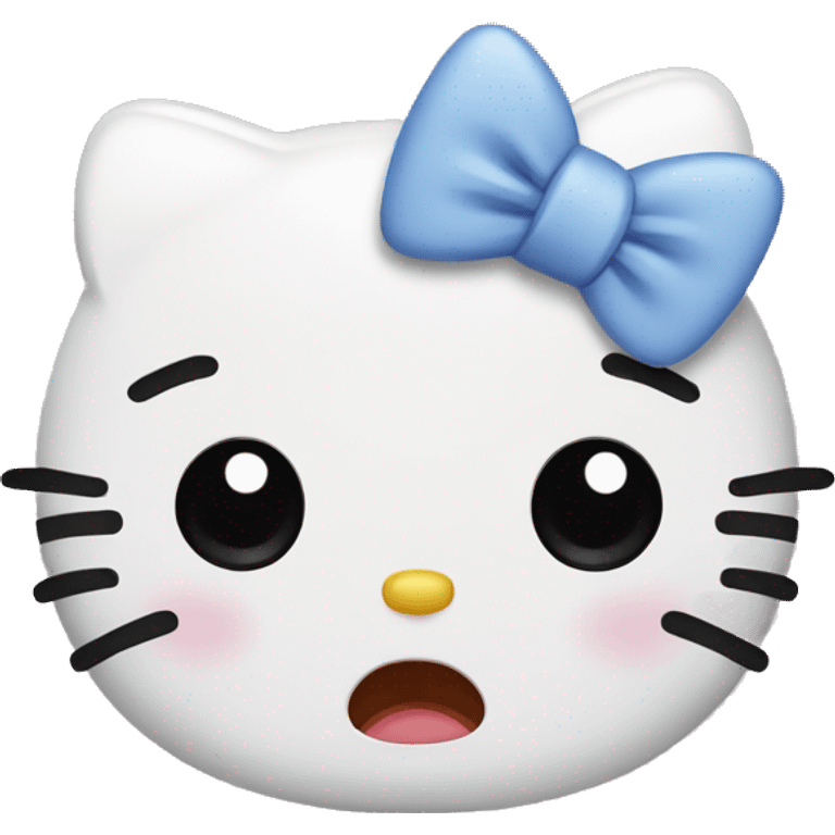 Hello kitty crying  emoji