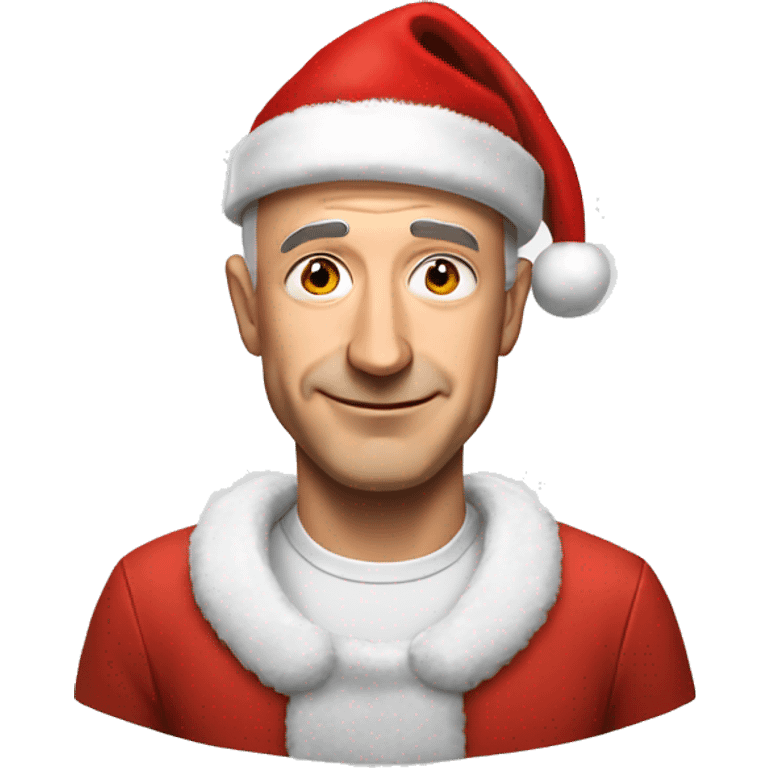 jeff bezos with santa hat emoji