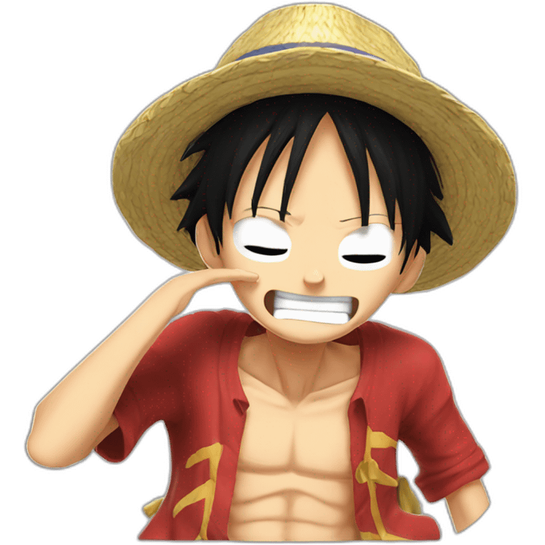 Luffy qui dab emoji