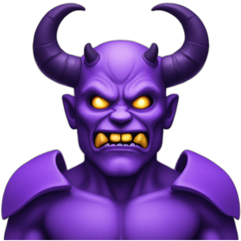 demon with horns purple emoji