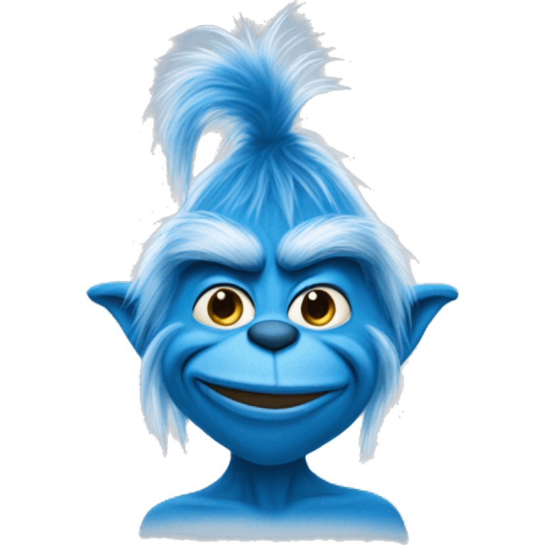 Blue grinch that’s blue emoji