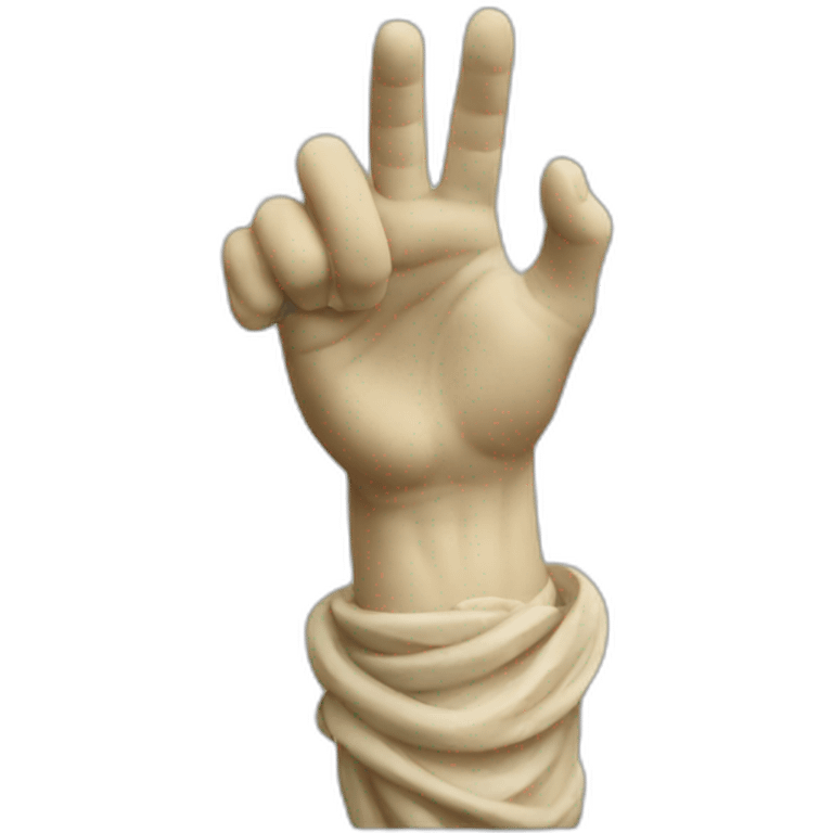 italian statue doing pinched fingers emoji