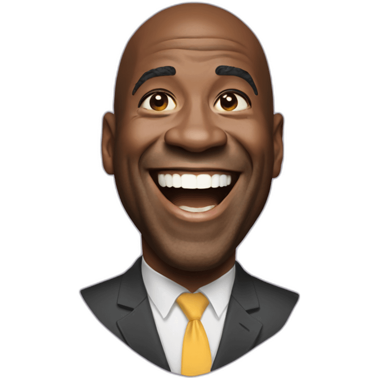 Magic Johnson laughing emoji