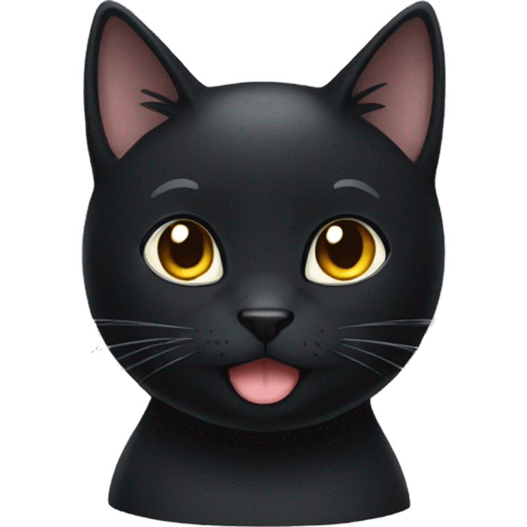 Black cat anime emoji