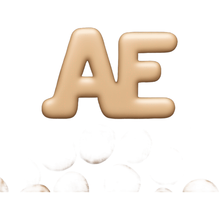 AF bubble letters spelled with brown mud emoji