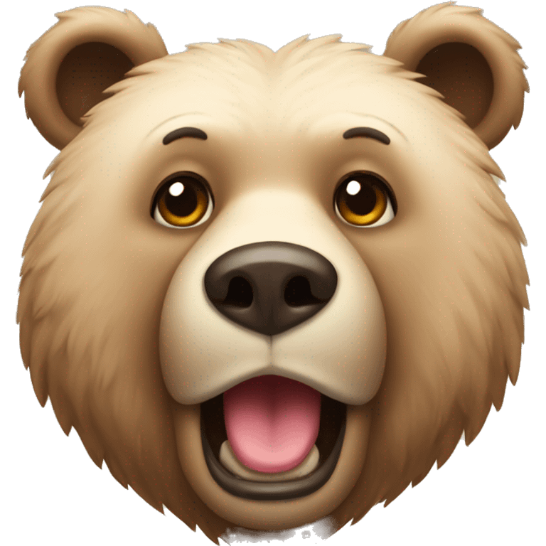 Bear with hearhs  emoji