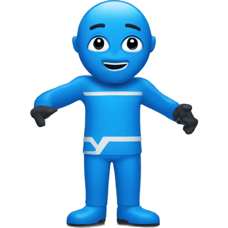 Electric blue Stanley emoji