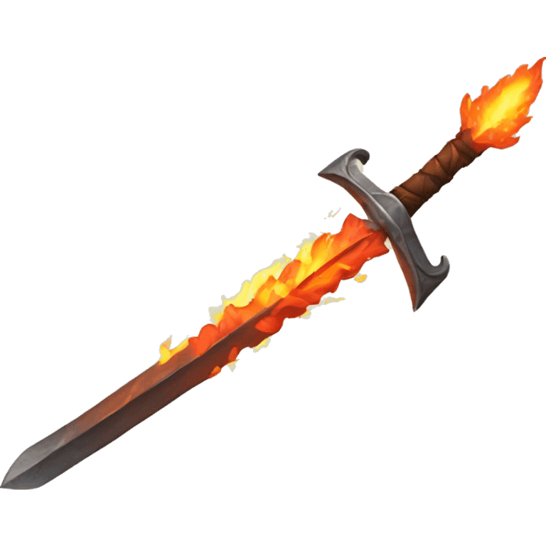 fire sword emoji