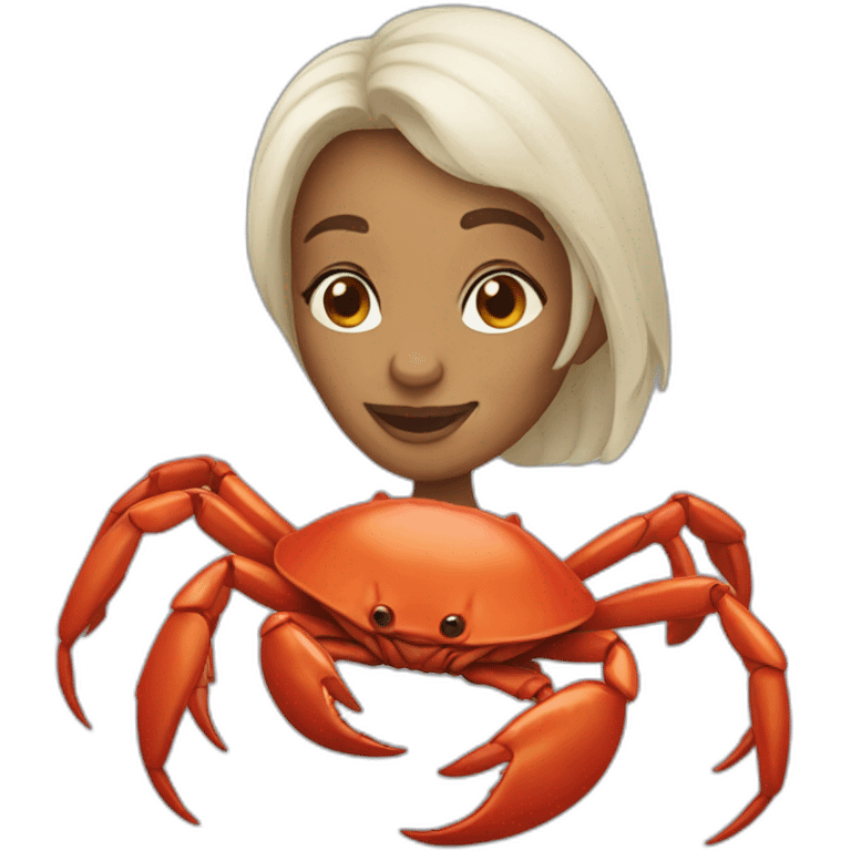 crab woman emoji