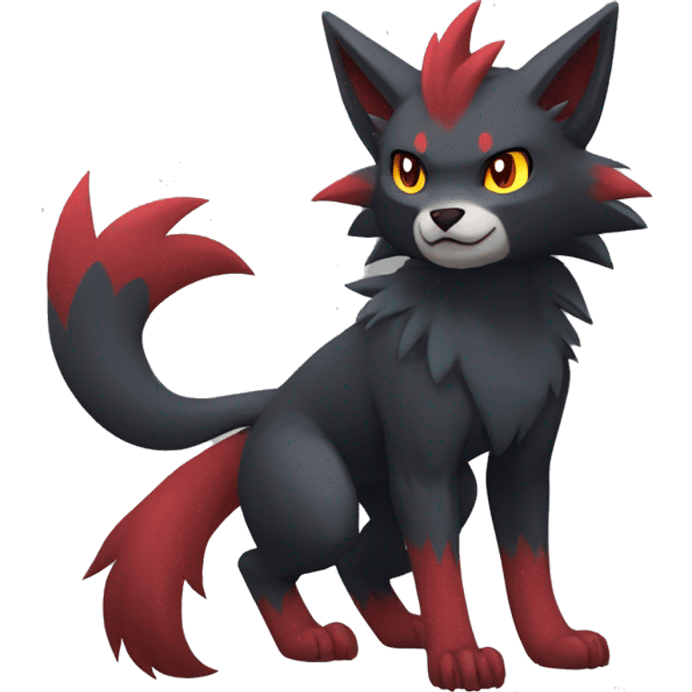 Litten-Zoroark-Mightyena-Zorua full body emoji