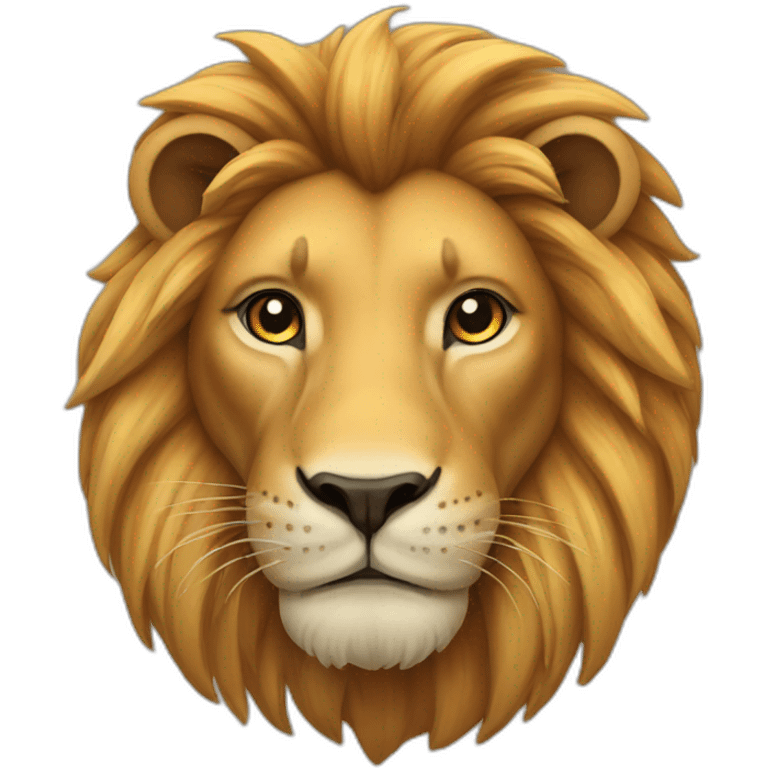 A lion looks like a horse emoji