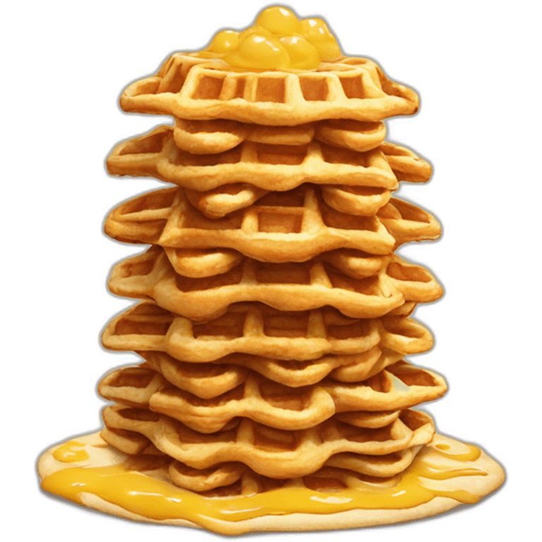 mountain of waffles emoji