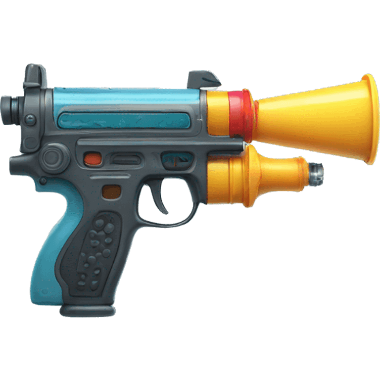 Machine water gun emoji