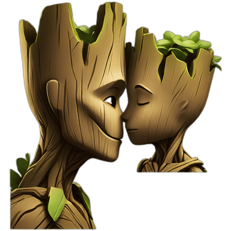 groot kiss emoji