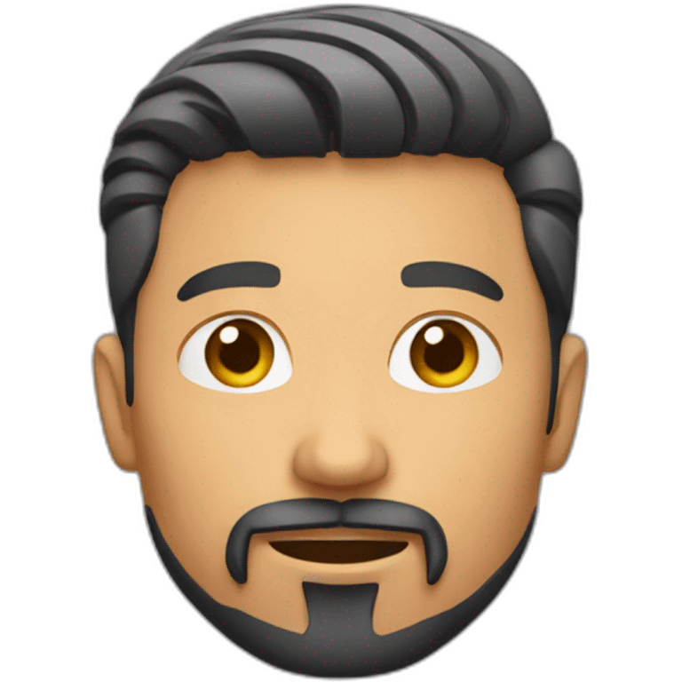 Podcaster with goatee emoji