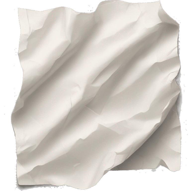 wrinkled paper emoji