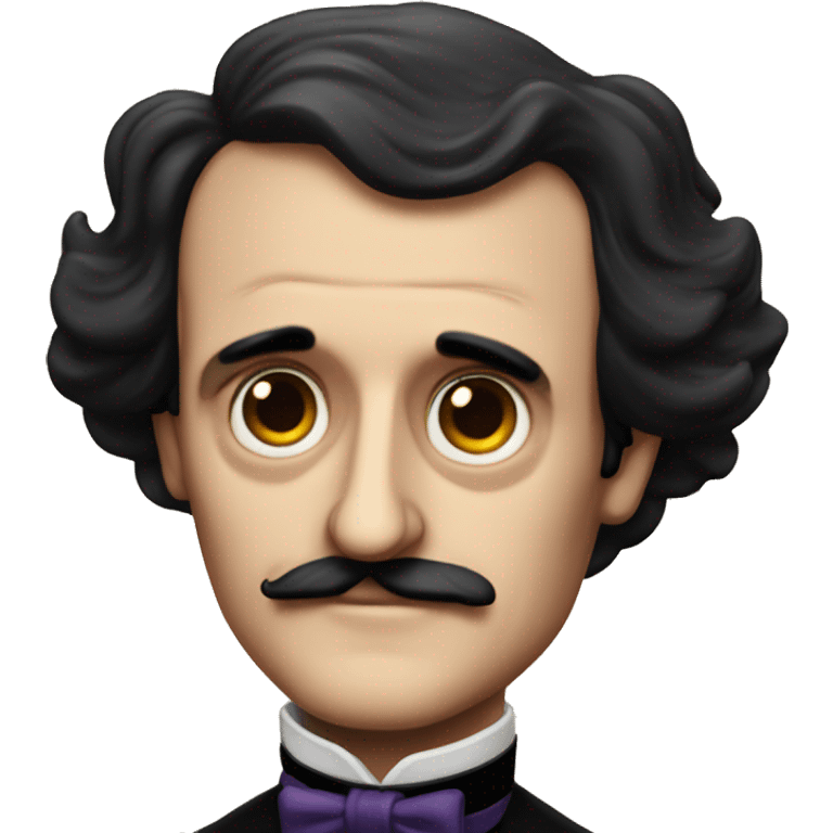 Edgar Allan Poe celebrating birthday emoji