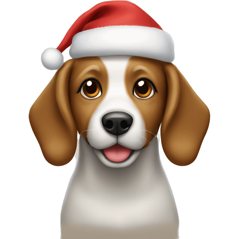 Christmas dog emoji