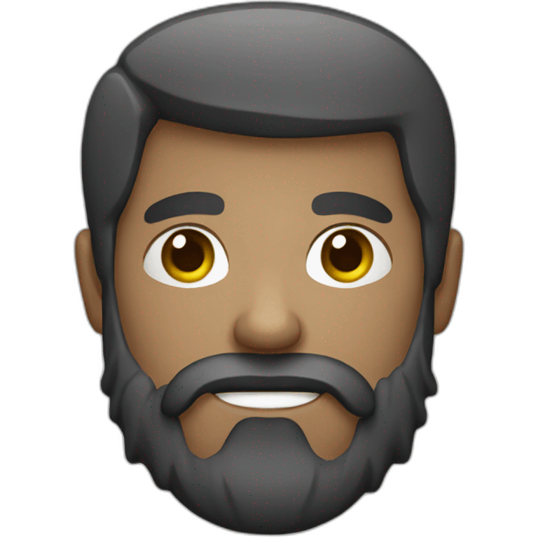 Bearded guy woth camera emoji