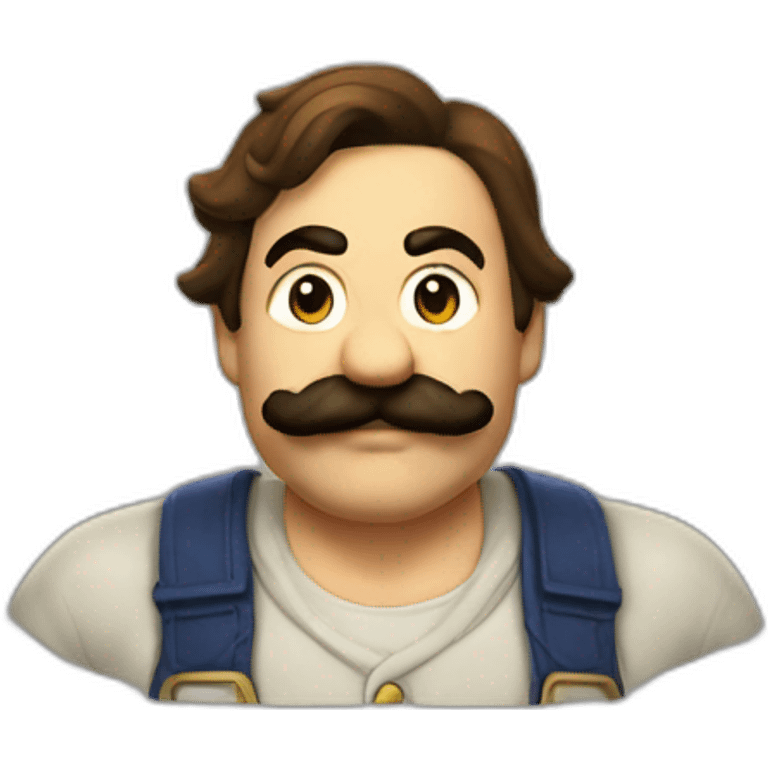 Mario bros sin bigote emoji