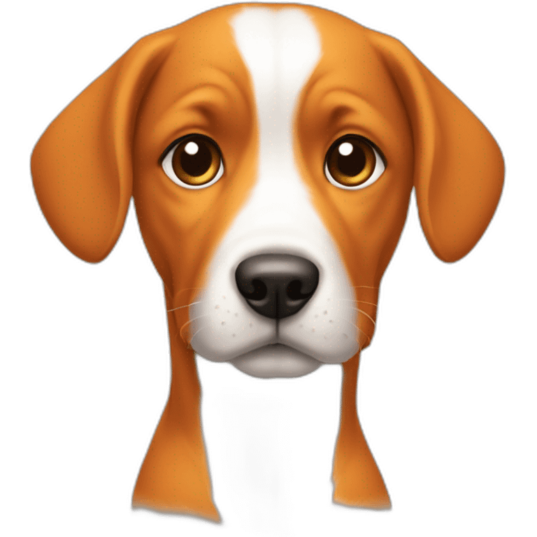 Mão-laranja-cachorro emoji