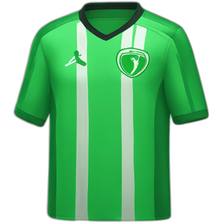 Green soccer shirt emoji