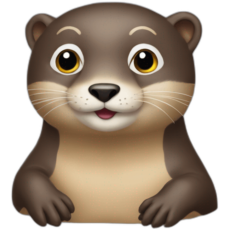 Caca sur une loutre emoji