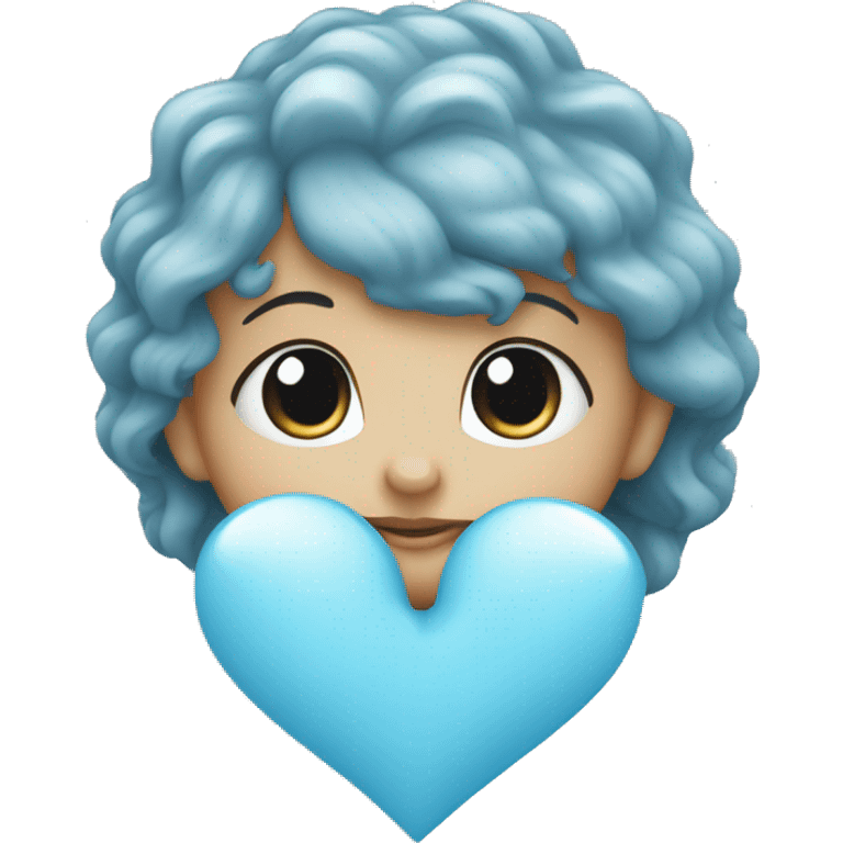 baby blue heart  emoji