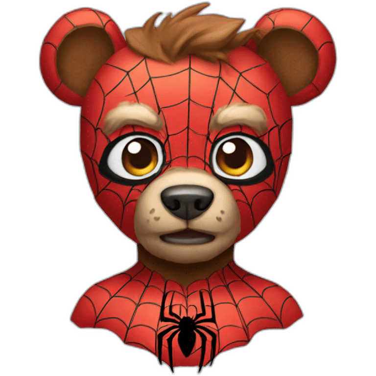 A spider man bear emoji