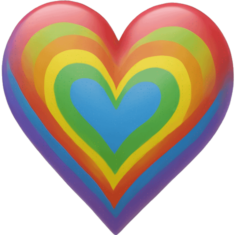 Rainbow heart emoji