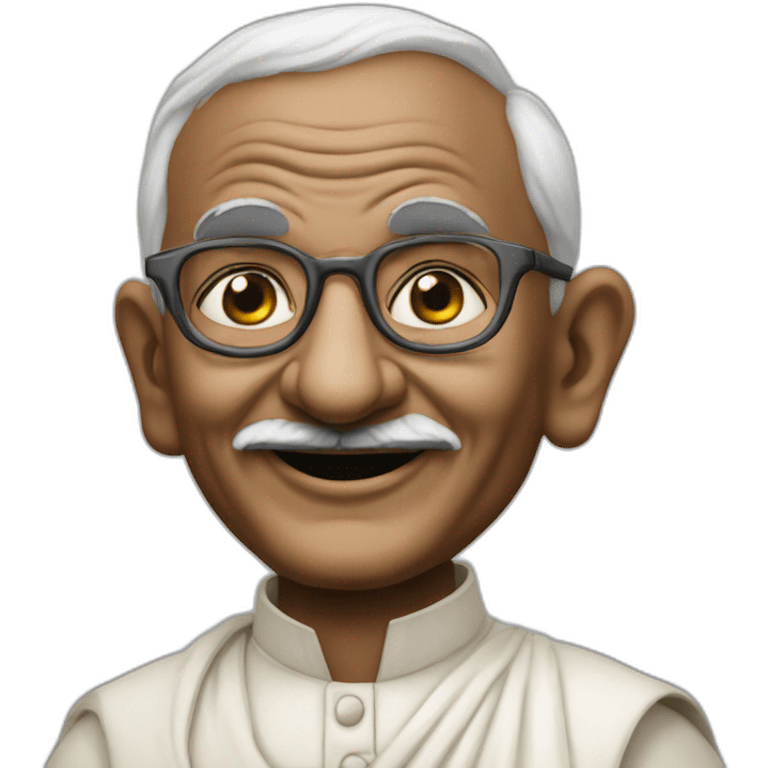 Gandhi is a Fun House contestant with Pat Sharpe emoji