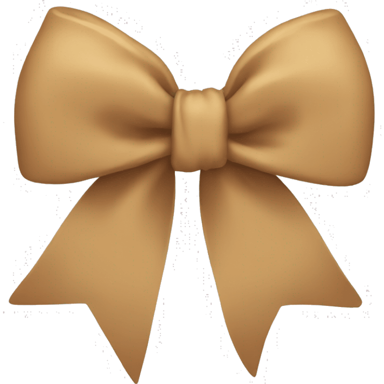 Tan bow  emoji