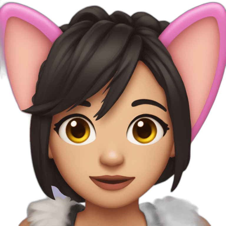 Jenna ortega with cat ears emoji