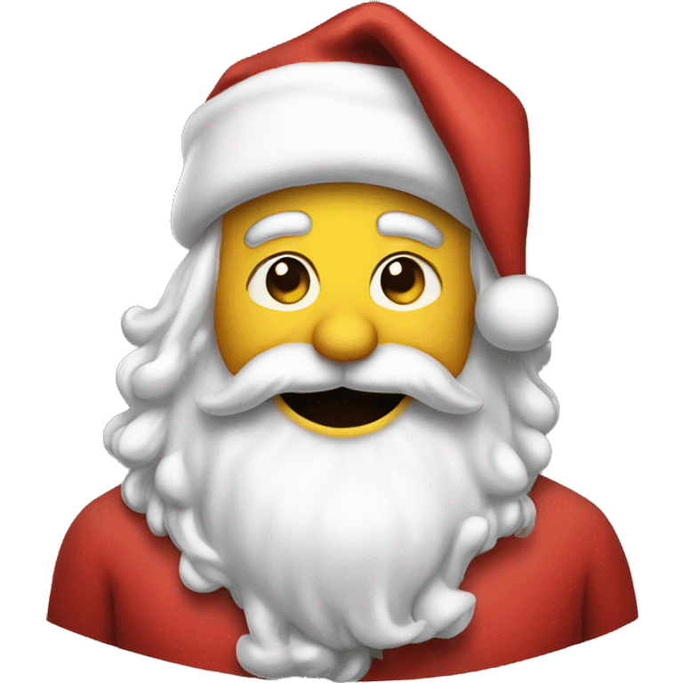 Santa smiley face emoji