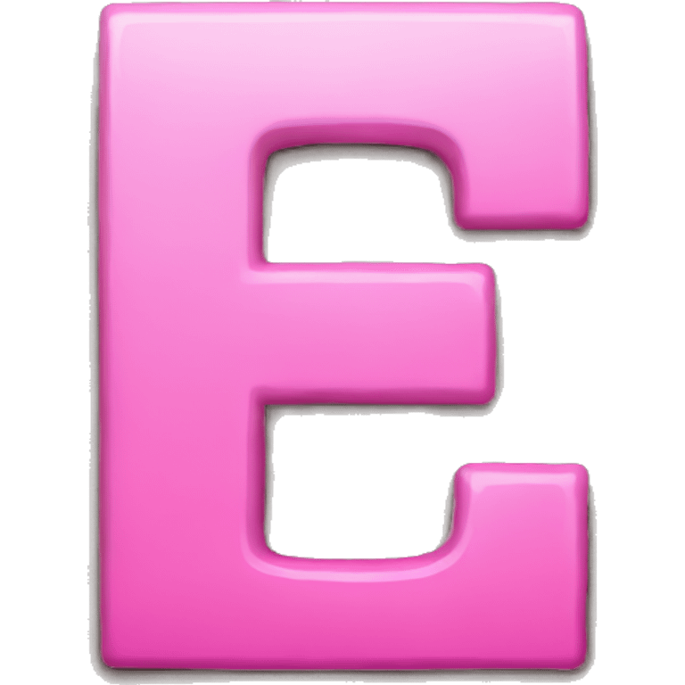 Pink Letter E  emoji